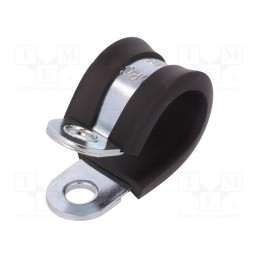 1 pcs x MPC INDUSTRIES - LKD11615 - Fixing clamp, ØBundle : 16mm, W: 15mm, steel, Cover material: EPDM