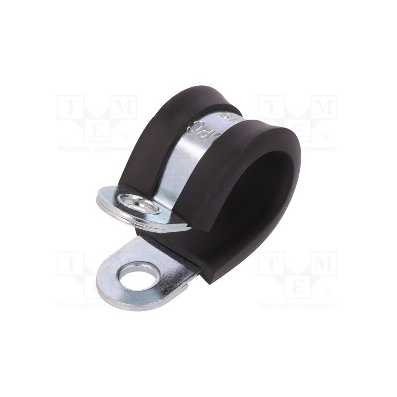 1 pcs x MPC INDUSTRIES - LKD11615 - Fixing clamp, ØBundle : 16mm, W: 15mm, steel, Cover material: EPDM