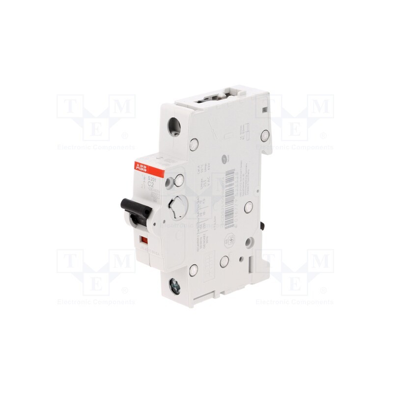1 pcs x ABB - 2CDS251001R0024 - Circuit breaker, 230/400VAC, Inom: 2A, Poles: 1, Charact: C, 6kA