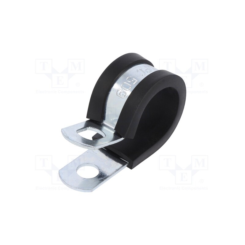 1 pcs x MPC INDUSTRIES - LKD1509 - Fixing clamp, ØBundle : 17.5÷19mm, W: 13mm, steel, SL, W1, DIN 3016