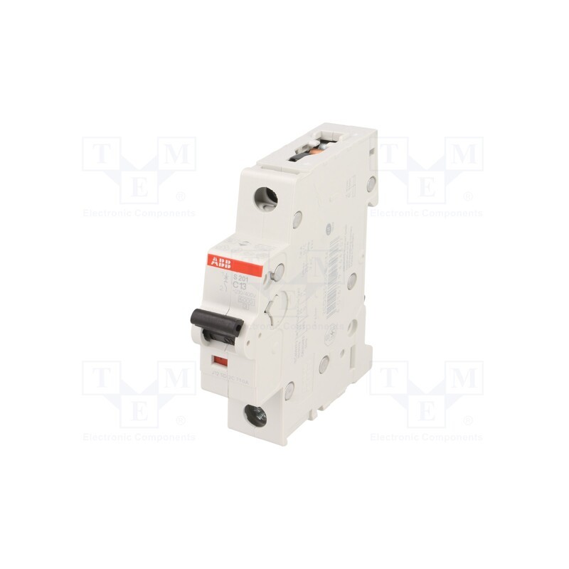 1 pcs x ABB - 2CDS251001R0134 - Circuit breaker, 230/400VAC, Inom: 13A, Poles: 1, Charact: C, 6kA