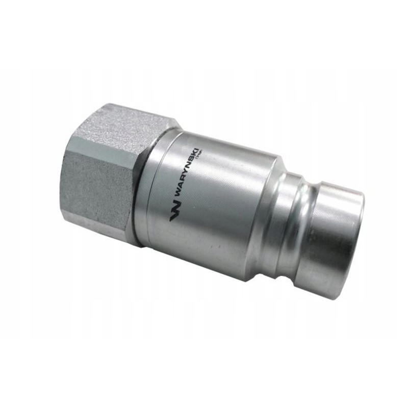 Hydraulic quick coupling, dry-cut plug