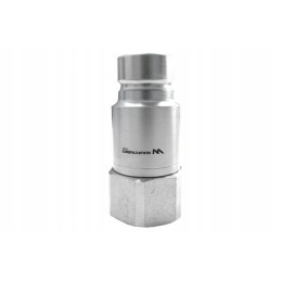Hydraulic quick coupling, dry-cut plug