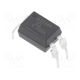 2 pcs x VISHAY - TCET1100 - Optocoupler, THT, Ch: 1, OUT: transistor, Uinsul: 5kV, Uce: 70V, DIP4