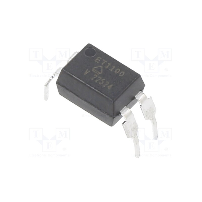 2 pcs x VISHAY - TCET1100 - Optocoupler, THT, Ch: 1, OUT: transistor, Uinsul: 5kV, Uce: 70V, DIP4