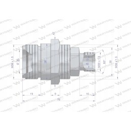 Valve seat m20x1 5 screwed zsr6m20gnk waryns