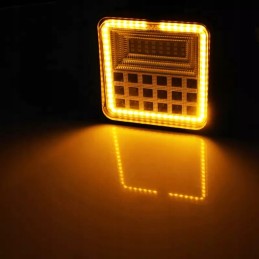 Halogen LED work lamp 12v 24v 126w 2pcs 6000lm