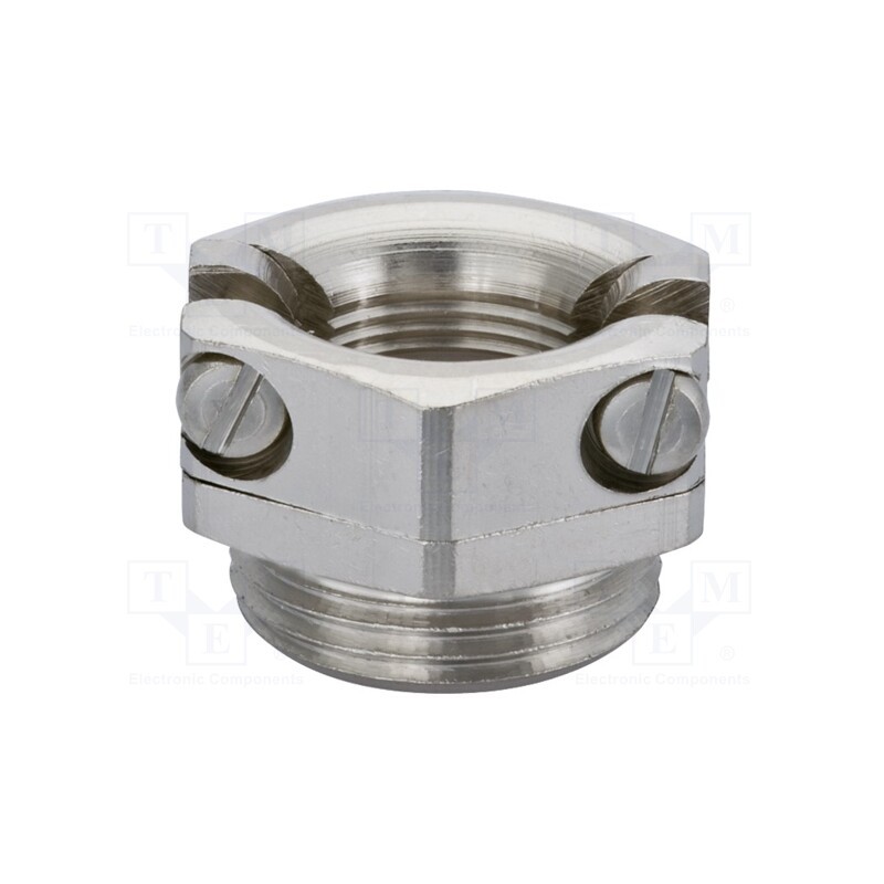 1 pcs x HUMMEL - 1.143.1600.50 - T-bolt clamp, nickel plated brass, Thread len: 6mm, Gland: M16