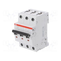 1 pcs x ABB - 2CDS253025R0134 - Circuit breaker, 400VAC, Inom: 13A, Poles: 3, Charact: C, 6kA, IP20