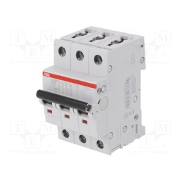 1 pcs x ABB - 2CDS253025R0104 - Circuit breaker, 400VAC, Inom: 10A, Poles: 3, Charact: C, 6kA, IP20