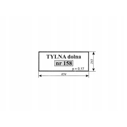 Lower rear window mf 255 sokolka 158