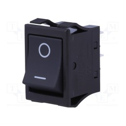 1 pcs x NKK SWITCHES - JWL21RA1A - ROCKER, DPST-NO + DPST-NC, Pos: 2, OFF-ON, 16A/25VAC, 10A/30VDC