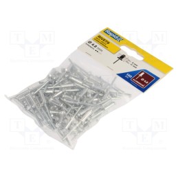 1 pcg x RAPID - 5000381 - Rivet, aluminium, Rivet diam: 4.8mm, L.rivet: 14mm, 100pcs.