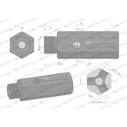 Hydraulic pump safety valve for c 385