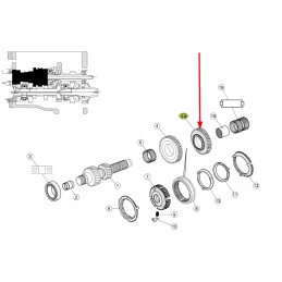 0011123930 gear wheel gearbox shaft