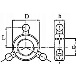 Central link retaining nut 36x3 right