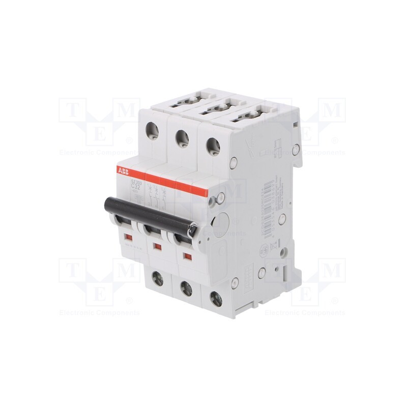 1 pcs x ABB - 2CDS253025R0205 - Circuit breaker, 400VAC, Inom: 20A, Poles: 3, Charact: B, 6kA, IP20