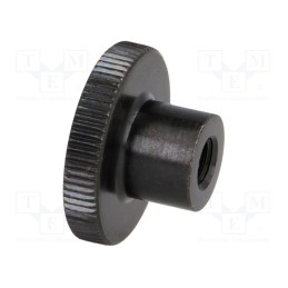 1 pcs x ELESA+GANTER - DIN 466-M5 - Knob, Ø: 20mm, Int.thread: M5, H: 11.5mm, steel, DIN 466, knurled