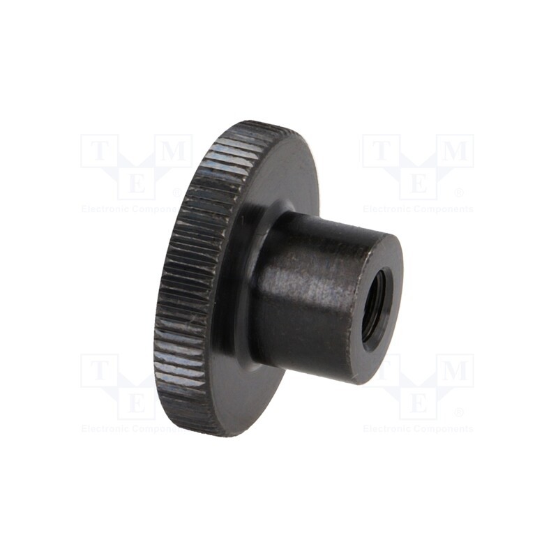 1 pcs x ELESA+GANTER - DIN 466-M5 - Knob, Ø: 20mm, Int.thread: M5, H: 11.5mm, steel, DIN 466, knurled