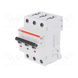 1 pcs x ABB - 2CDS253025R0165 - Circuit breaker, 400VAC, Inom: 16A, Poles: 3, Charact: B, 6kA, IP20