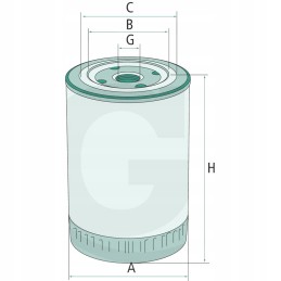 Engine oil filter lf3783 836662580 v83666258