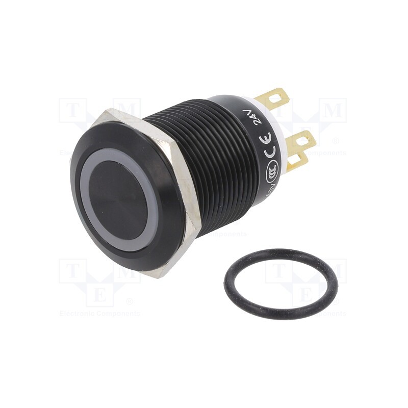 1 pcs x ONPOW - LAS1GQF-11E/W/24V/A - Switch: vandal resistant, Pos: 2, SPDT, 3A/220VAC, 5A/24VDC, IP65