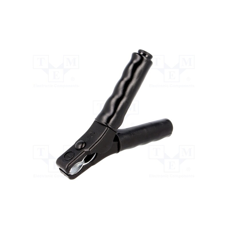 1 pcs x SCHu00dcTZINGER - PZA 7524 / SW - Crocodile clip, 36A, 70VDC, black, Grip capac: max.25mm