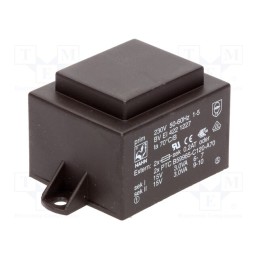 1 pcs x HAHN - BV EI 422 1227 - Transformer: encapsulated, 6VA, 230VAC, 15V, 15V, 200mA, 200mA, PCB