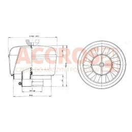 Donaldson pre-air filter 186mm pbh001249