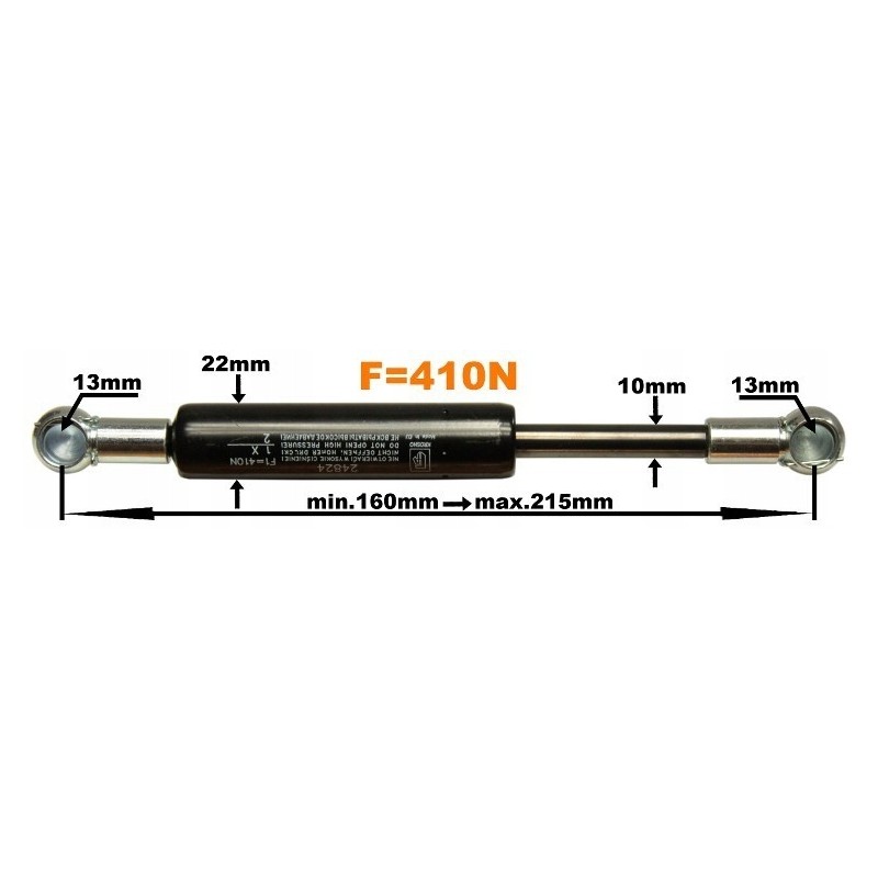 Door gas shock absorber ford 7740 8340 8360 7635