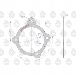 Hour meter cover gasket krazelite 0 8