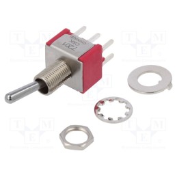 1 pcs x C&K - 7201SYCQE - Switch: toggle, Pos: 2, DPDT, ON-ON, 5A/120VAC, 5A/28VDC, -30÷85°C