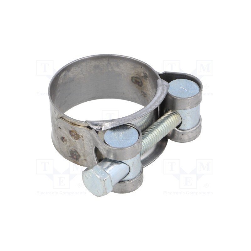 1 pcs x MPC INDUSTRIES - S2032 - T-bolt clamp, W: 20mm, Clamping: 32÷35mm, chrome steel AISI 430, S