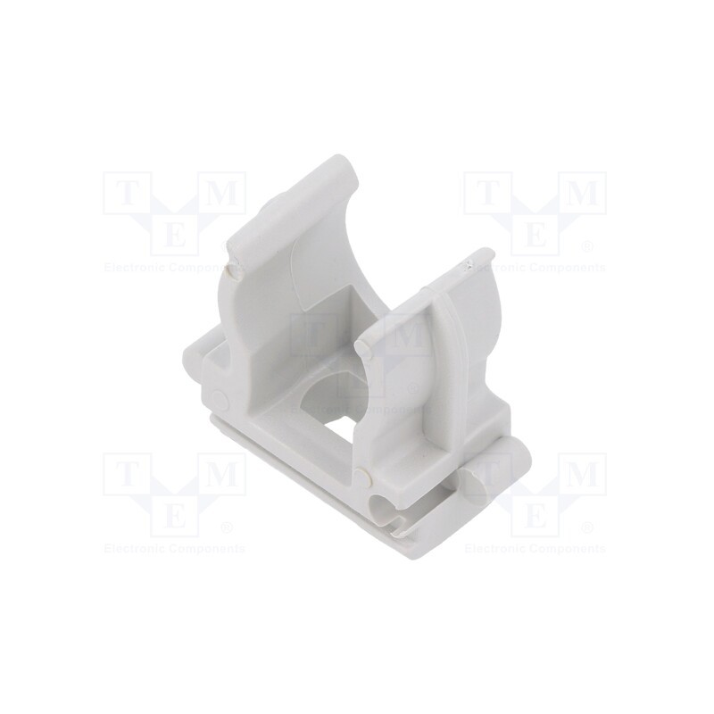 100 pcs x BM GROUP - BMTPZFS16 - Bracket, ABS, Application: for braids, light grey, Size: 16