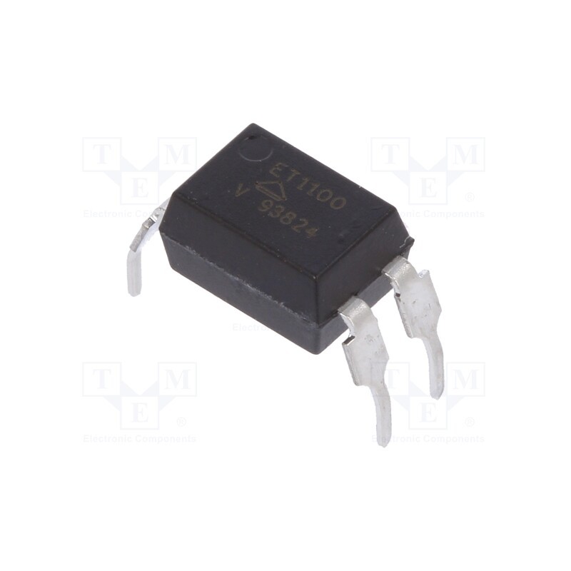 2 pcs x VISHAY - TCET1100G - Optocoupler, THT, Ch: 1, OUT: transistor, Uinsul: 5kV, Uce: 70V, DIP4