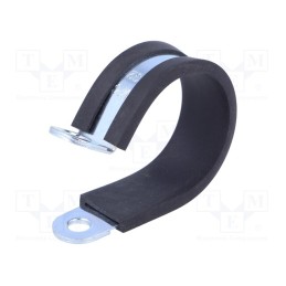 1 pcs x MPC INDUSTRIES - LKD13215 - Fixing clamp, ØBundle : 32mm, W: 15mm, steel, Cover material: EPDM