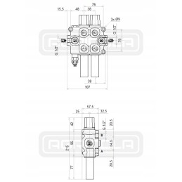 Hydr 60l q45 103 116 distributor for galtech cables