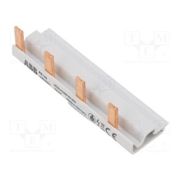 1 pcs x ABB - 2CDL210001R1004 - Busbar, 10mm2, Poles: 1, 690VAC, 690VDC, Inom: 63A, No.of mod: 4