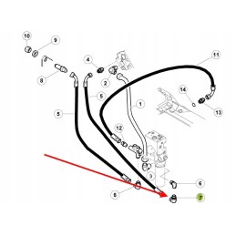 6005024731 hydraulic system elbow