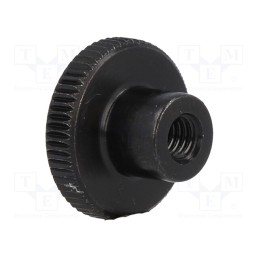 1 pcs x ELESA+GANTER - DIN 466-M4 - Knob, Ø: 16mm, Int.thread: M4, H: 9.5mm, steel, DIN 466, knurled