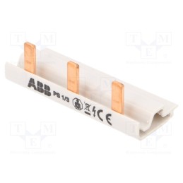 1 pcs x ABB - 2CDL210001R1003 - Busbar, 10mm2, Poles: 1, 690VAC, 690VDC, Inom: 63A, No.of mod: 3