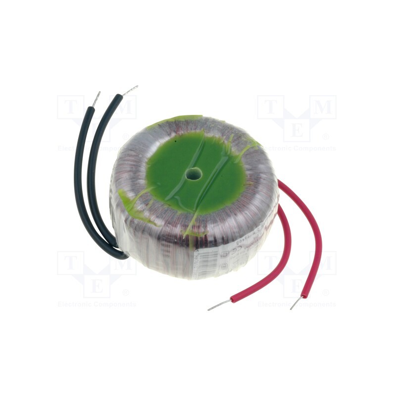 1 pcs x BREVE TUFVASSONS - TTS20/Z230/12V - Transformer: toroidal, 20VA, 230VAC, 12V, 1.66A, Leads: cables, IP00