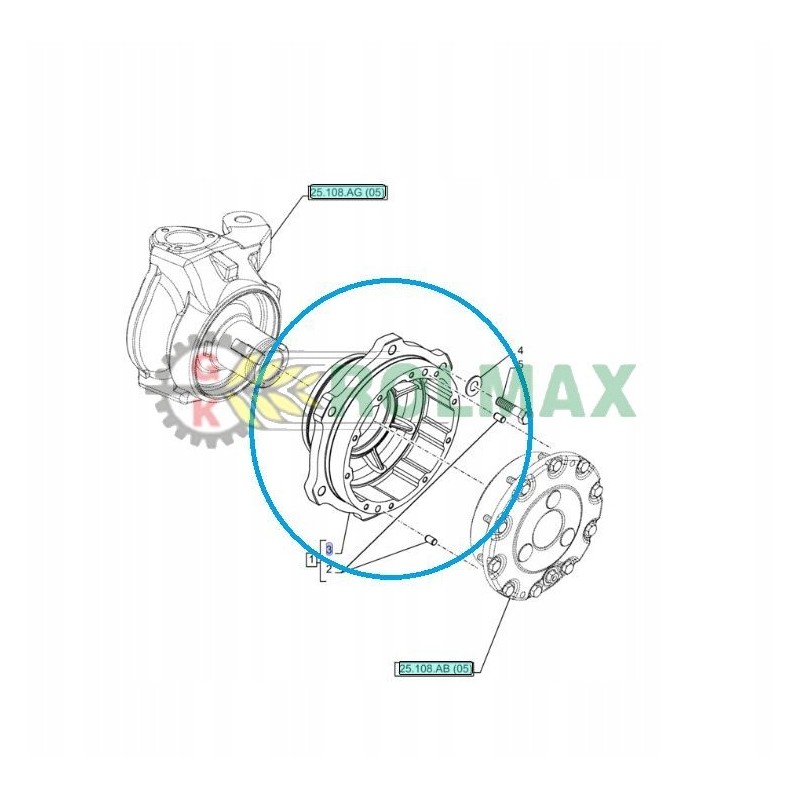 Hub New Holland T4 T5 TL 5198480