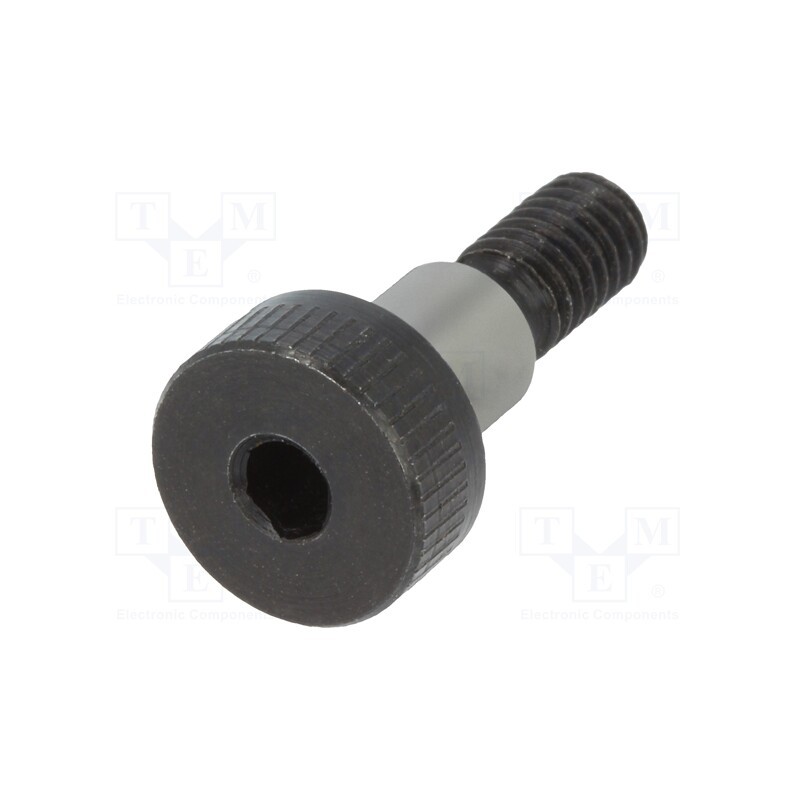 1 pcs x ELESA+GANTER - ISO 7379-5-M4-6 - Shoulder screw, steel, M4, 0.7, Thread len: 8mm, hex key, HEX 2,5mm
