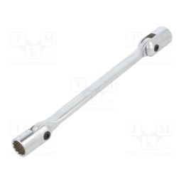 1 pcs x KING TONY - 19101417 - Wrench, socket spanner,with joint, 14mm,17mm, L: 244mm