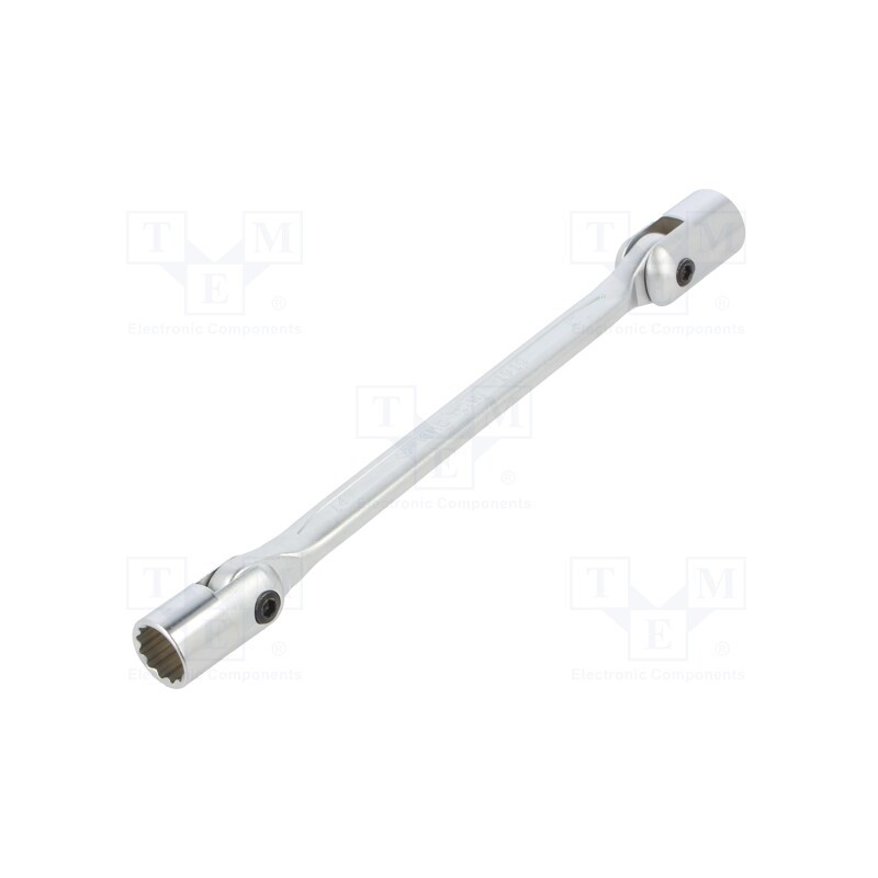 1 pcs x KING TONY - 19101417 - Wrench, socket spanner,with joint, 14mm,17mm, L: 244mm