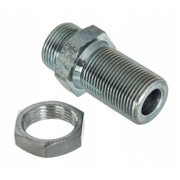 Nipple, straight, flat panel connector, m22x1 5