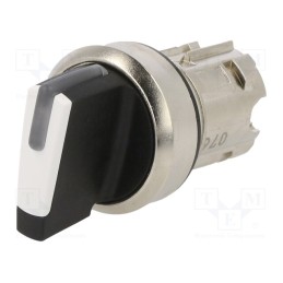 1 pcs x SIEMENS - 3SU1052-2BL60-0AA0 - Switch: rotary, 22mm, Stabl.pos: 3, white, depending on the holder
