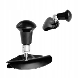 Black foldable steering wheel knob