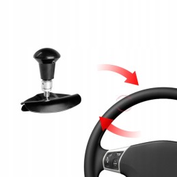 Black foldable steering wheel knob